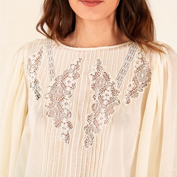 Farm Rio Off white Lace Top - Picture 4 of 4